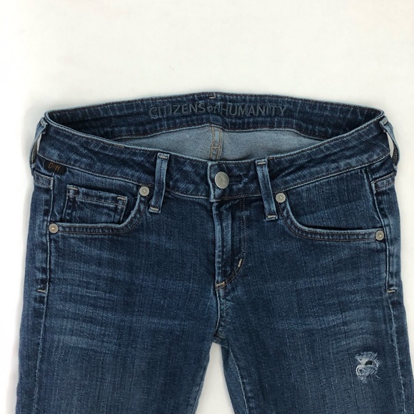 Citizens of humanity distressed skinny jeans 25 - Picture 6 of 12